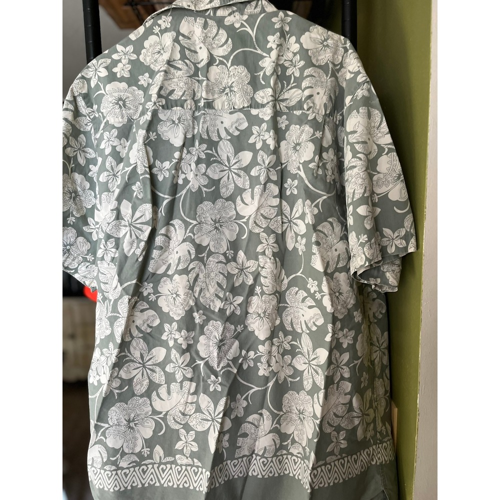 Chaps Ralph Lauren Floral Button Up Short Sleeve Shirt Men's - Picture 6 of 6